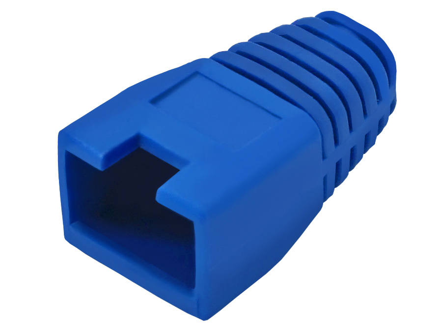 RJ45 Connector Boots - Blue - (50 Per Pack) | RJ45B-B