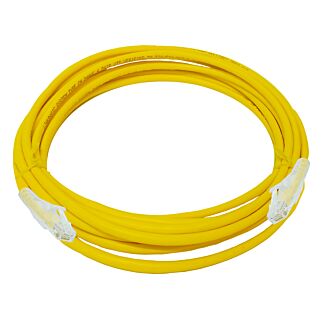 CAT6 5 Meter UTP Patchleads / Flyleads Yellow - (10 Per Pack)
