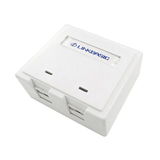 Cat5e Double Surface Mount Box - (10 Per Pack)