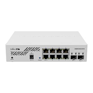MikroTik Smart Switch (SwOS), 8 Ports, Gigabit, 2 x SFP+ Slots, PoE-In, CSS610