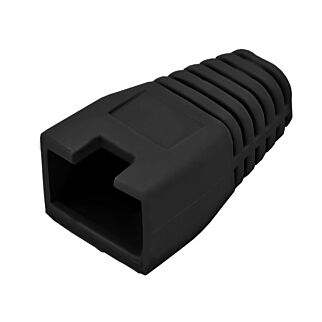 RJ45 Connector Boots - Black - (50 Per Pack)