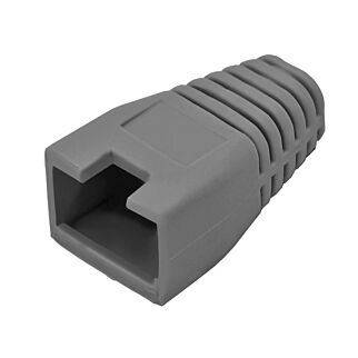 RJ45 Connector Boots - Grey - (50 Per Pack)