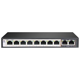 Scoop 8 Ports Fast Ethernet AI PoE (96 W)2 Gigabit Switch