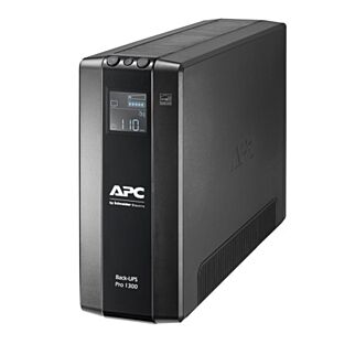 APC Back-UPS Pro, 1300VA/780W, Tower, 230V, 8x IEC C13 outlets, AVR, LCD, User Replaceable Battery BR1300M