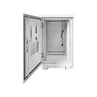 SCOOP 18U 600mm Deep Outdoor Cabinet with 2 fans