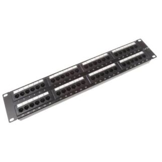 Cattex 48 Port Patch Panel Cat6 Fully Populated