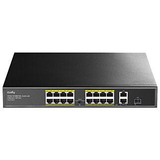 Cudy 18 Ports, with 16 PoE (190 W)2 Gigabit 1 x SFP Slots Combo Switch FS1018P