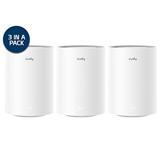 Cudy Dual Band WiFi 7 3600Mbps Gigabit Mesh Router | M3600 (3-Pack)