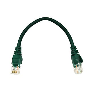 22cm UTP Cat5e Flylead Green - (10 Per Pack)