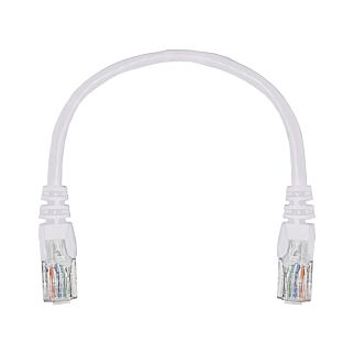 22cm UTP Cat5e Flylead White - (10 Per Pack)