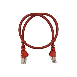 50cm UTP Cat5e Flylead Red - (10 Per Pack)