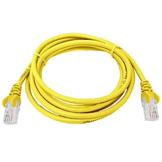 CAT5e 2 Meter UTP Patchleads / Flyleads Yellow - (10 Per Pack)