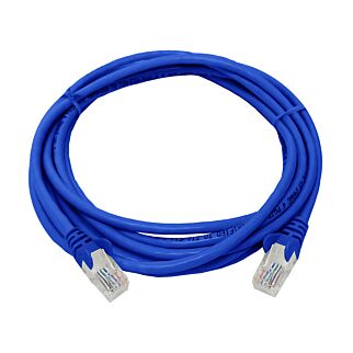 CAT5e 3 Meter UTP Patchleads / Flyleads | Blue - (10 Per Pack)