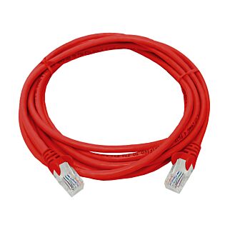 CAT5e 3 Meter UTP Patchleads / Flyleads | Red - (10 Per Pack)