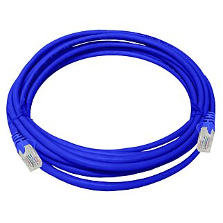 CAT5e 5 Meter UTP Patchleads / Flyleads | Blue - (10 Per Pack)