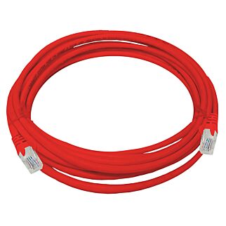 CAT5e 5 Meter UTP Patchleads / Flyleads | Red - (10 Per Pack)
