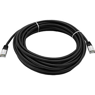 CAT5e 10M Shielded UV Protected Patchleads / Flyleads | Black - (10 Per Pack)