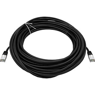 CAT5e 20M Shielded UV Protected Patchleads / Flyleads | Black - (10 Per Pack)