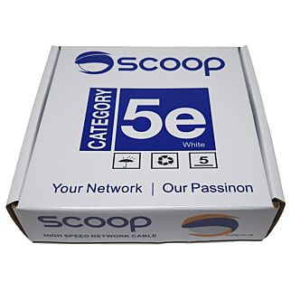 100m Box Cat5e CCA White UTP Network Cable