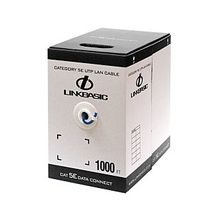 Linkbasic 305M Box Cat5e Solid Blue UTP Network Cable