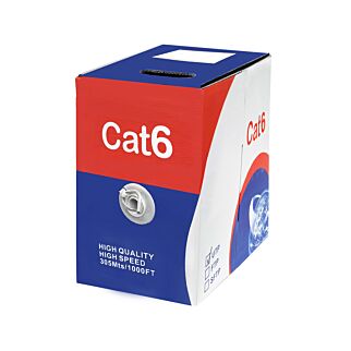 Unbranded 305m Box Cat6 CCA Grey UTP Network Cable