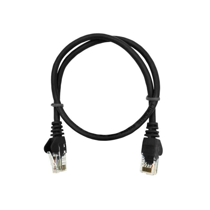 50cm UTP Cat5e Flylead Black - (10 Per Pack)