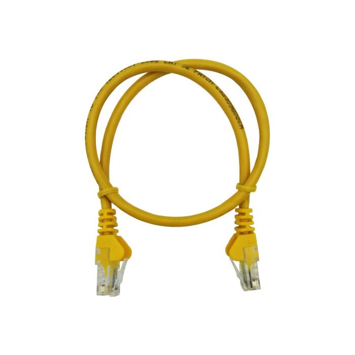 10 Pack - 50cm UTP Cat5e Flylead Yellow - (10 Per Pack)
