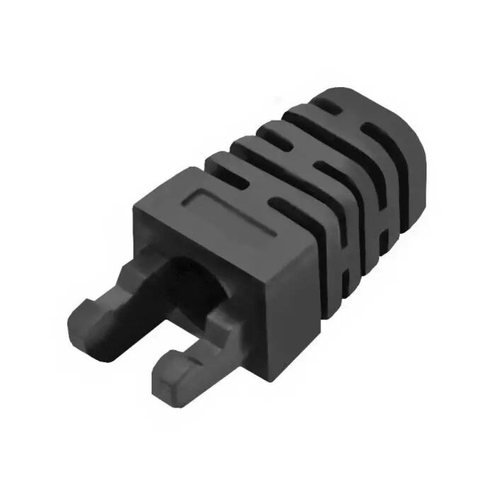 Linkbasic RJ45 Black Crimp Boot - (50 Per Pack)