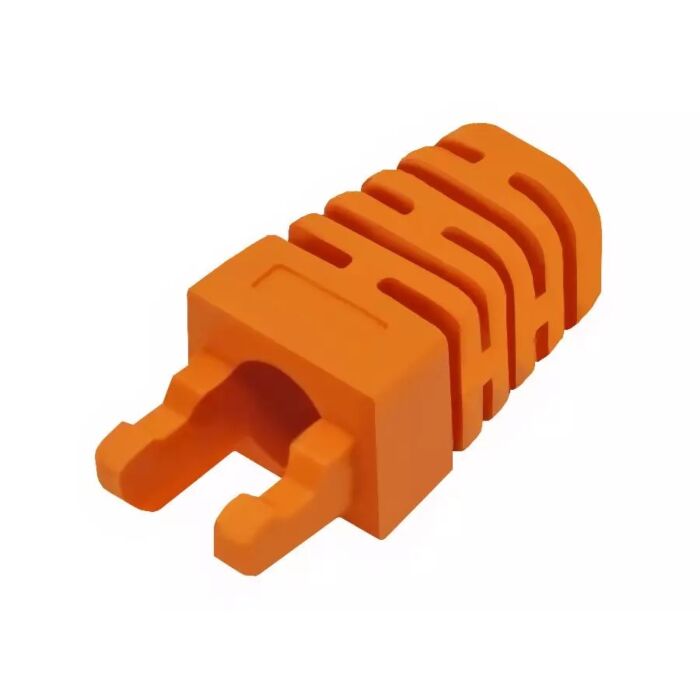 Linkbasic RJ45 Orange Crimp Boot - (50 Per Pack)