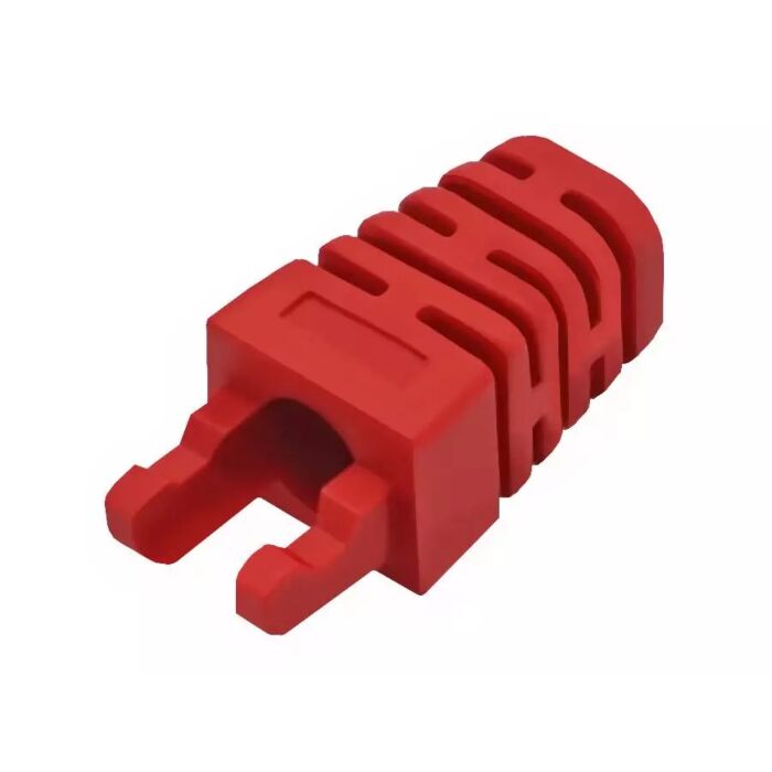 Linkbasic RJ45 Red Crimp Boot - (50 Per Pack)