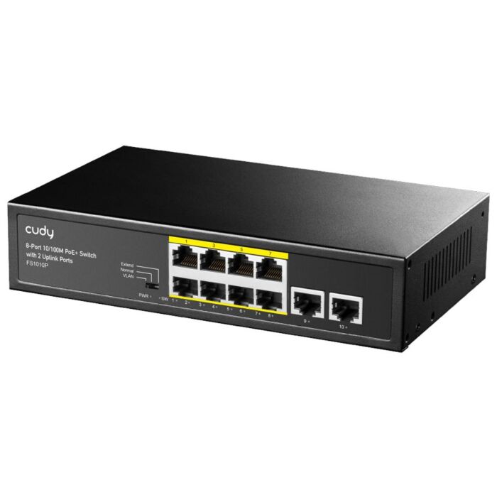 Cudy 10 Port with 8 Port PoE 115W Switch | CD-FS1010P