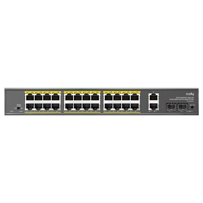 Cudy 24 Port Gigabit PoE 280W 2 Gigabit 2SFP Switch 