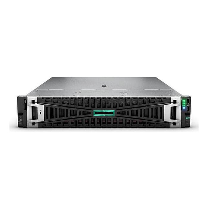 HPE ProLiant DL345 Gen11 AMD EPYC 9124 16-Core (3.0GHz 64MB) 64GB (2 x 32GB) PC5-4800 RDIMM 2 x 480GB SSD 8 x Hot Plug 2.5in Small Form Factor x1 Tri-Mode Basic Carrier MR416i-p No Optical 2 x 1000W 3 Year Next Business Day Warranty | P77238-425