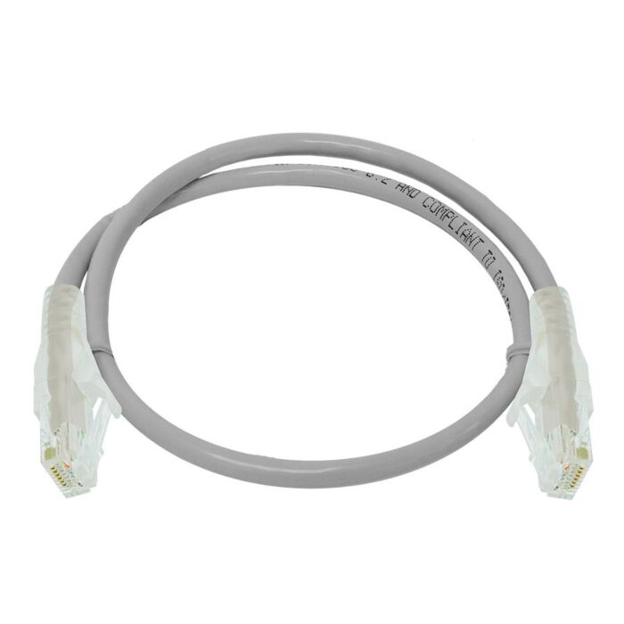 CAT6 50cm UTP Patchlead / Flyleads Grey - (10 Per Pack) | FLY-6-0.5
