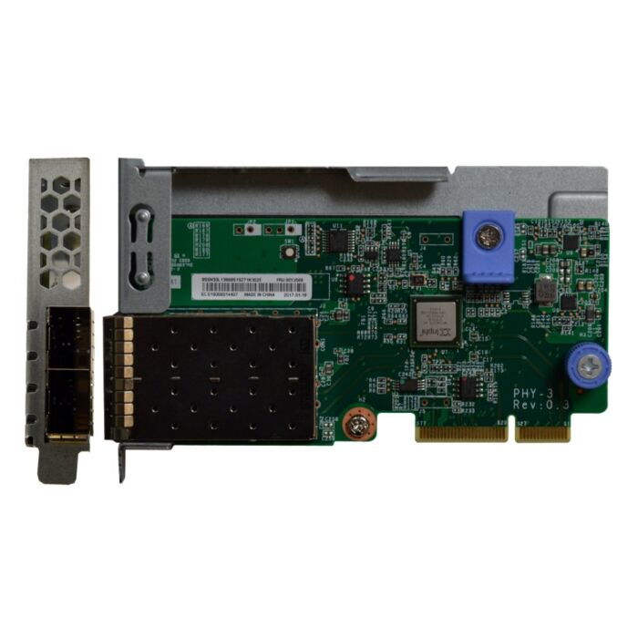 A Lenovo DCG Thinksys CARD LOM featuring 2x 10GB SFP+ ports.