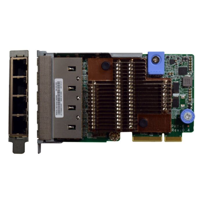 A Lenovo DCG Thinksys CARD LOM featuring 4x 10GB BaseT ports.