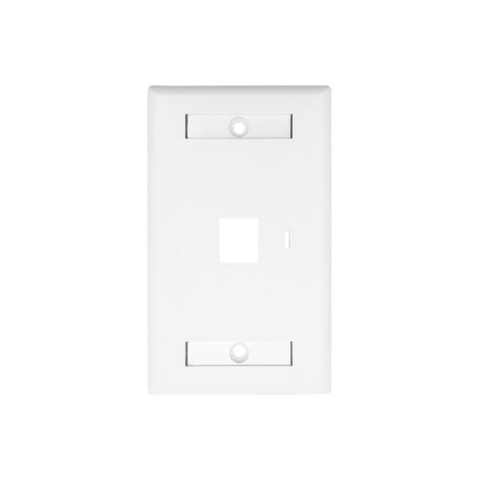 Linkbasic One Port Faceplate 115 x 70mm  - (50 Per Pack)