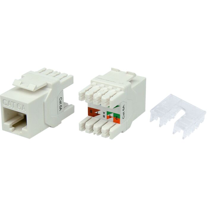 Linkbasic Cat6a UTP Keystone Jack (50 Per Pack)