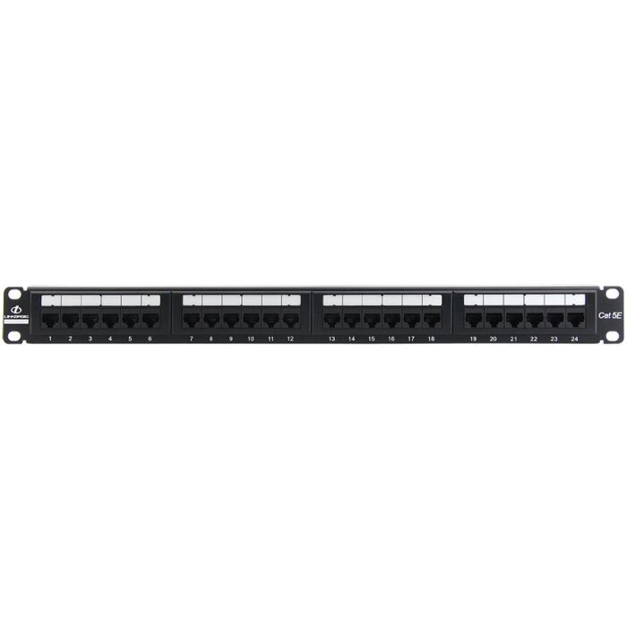 24 Port Cat5e Fully Populated Patch Panel