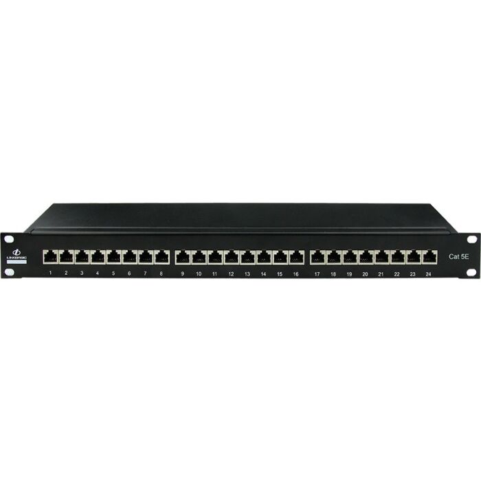 24 Port Shielded Fully Populated CAT5e Patch Panel