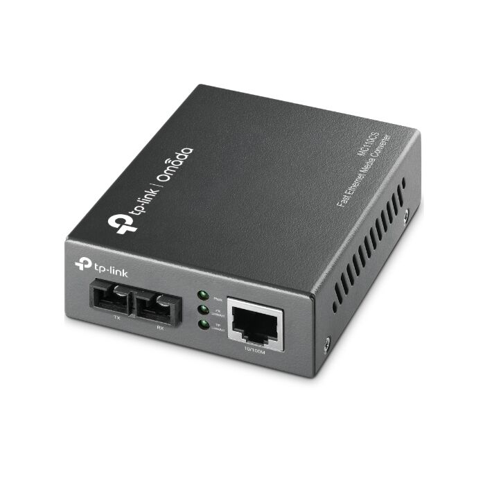 TP-Link Omada 10/100 Mbps RJ45 to 100 Mbps Single-mode SC Fiber Converter | MC110CS