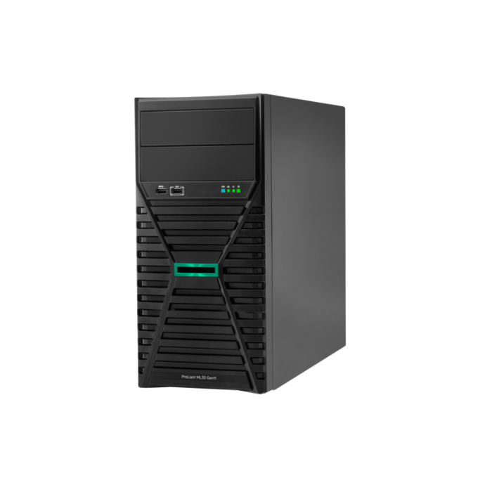 HPE ProLiant ML30 Gen11 Tower Server – Brand New | Xeon E-2434 (Quad-Core) | 32GB DDR5 | 2x 960GB SSD | Hot-Plug 3.5” | Intel VROC RAID | 800W PSU | 3Yr NBD Warranty