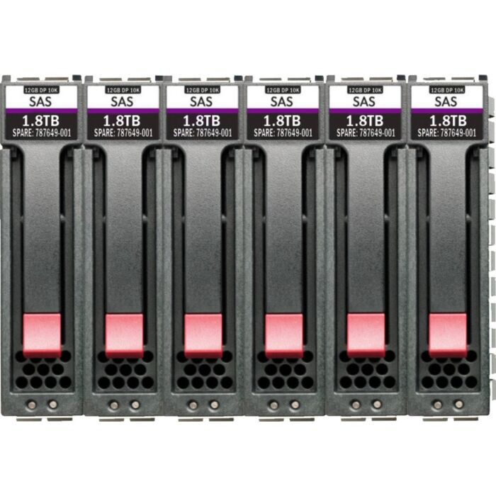 R0Q67A - HPE MSA 14.4Tb Sas 12G Enterprise 10K Sff (2.5In) M2 3 Year Warranty 6-Pack Hdd Bundle