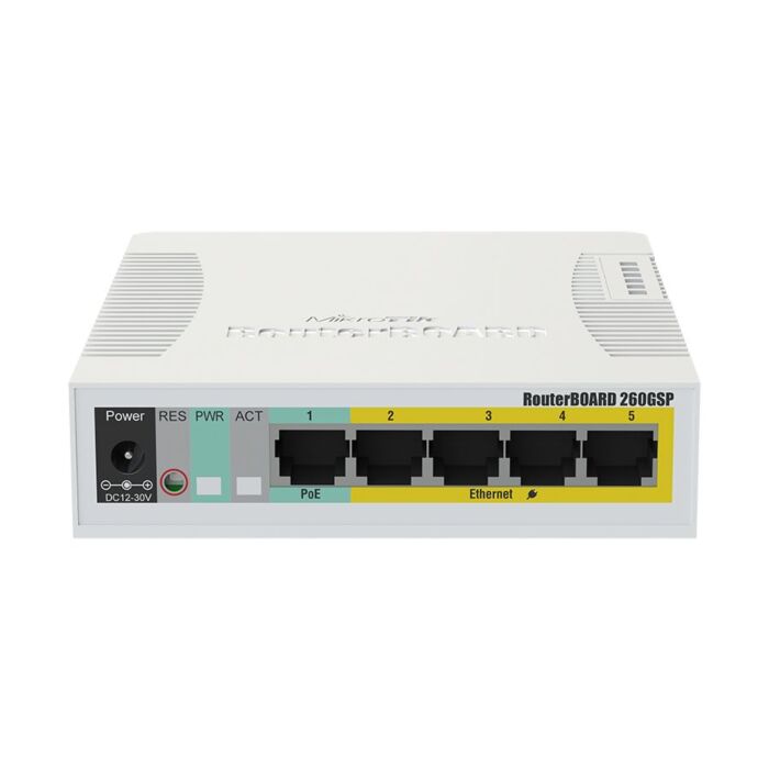MikroTik SwOS Smart Switch 5 Port Gigabit 1SFP PoE Out