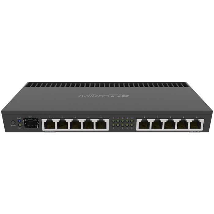 MikroTik 10 Port Gigabit 1SFP+ 4 Core L5 Rack-Mount Router 