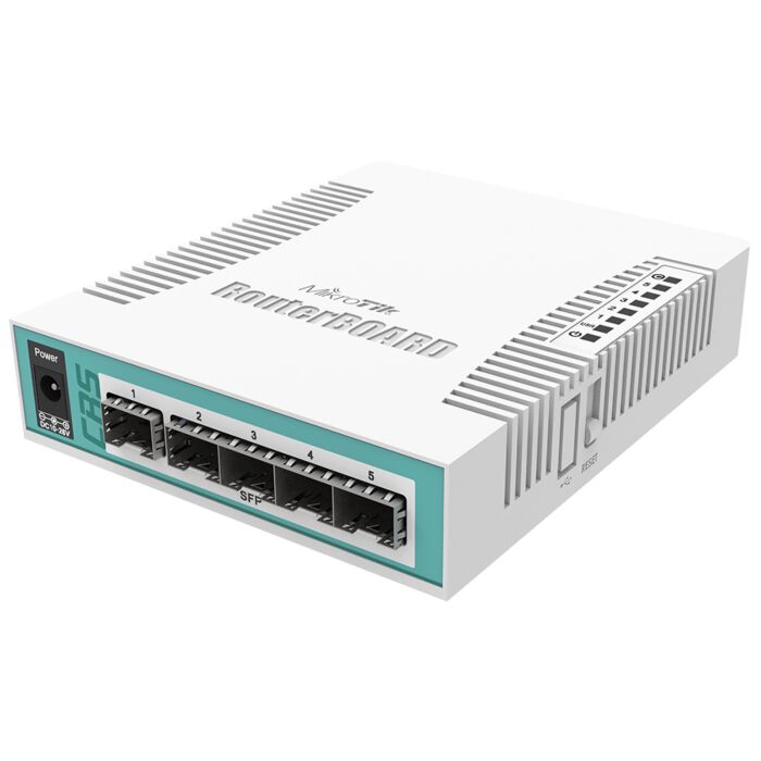 MikroTik Cloud Router Switch 5 Port SFP 1 PoE/SFP Port  | RB-CRS106