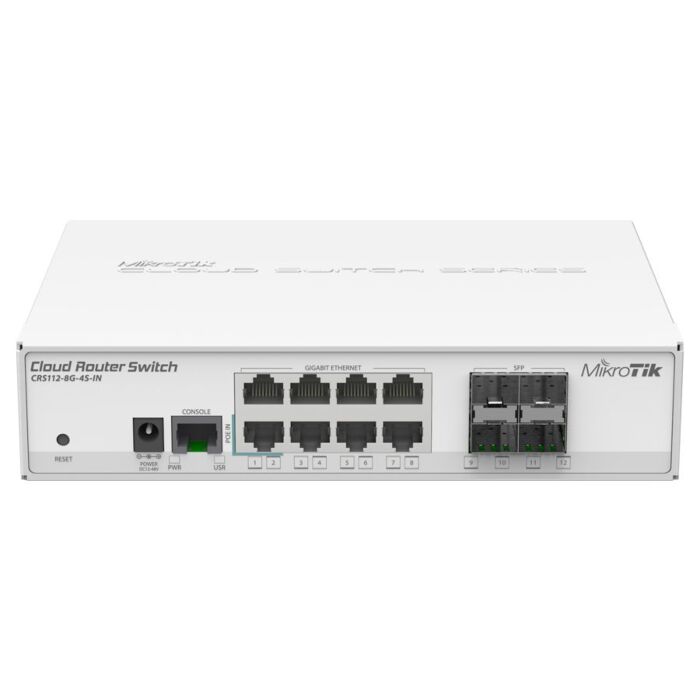 MikroTik Cloud Router Switch 8 Gigabit Ports 4SFP | RB-CRS1128