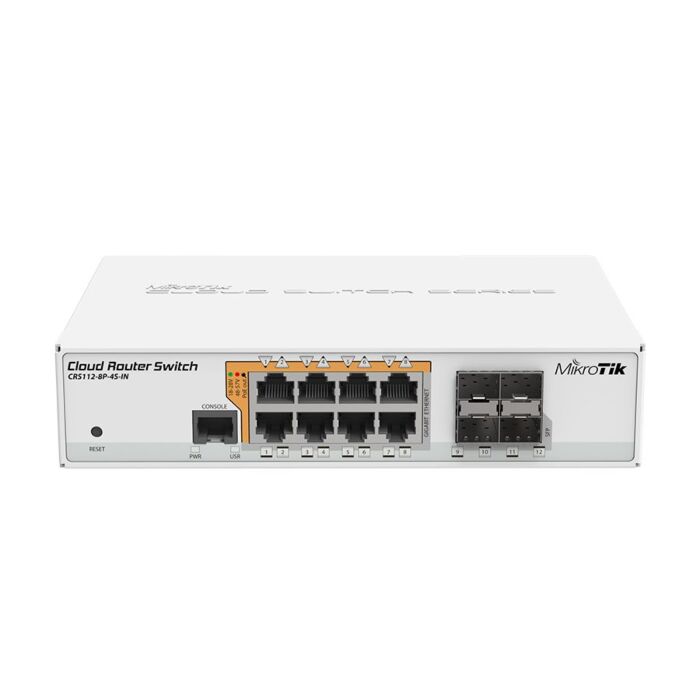 MikroTik Cloud Router Switch 8 Port PoE 4SFP | RB-CRS1128P