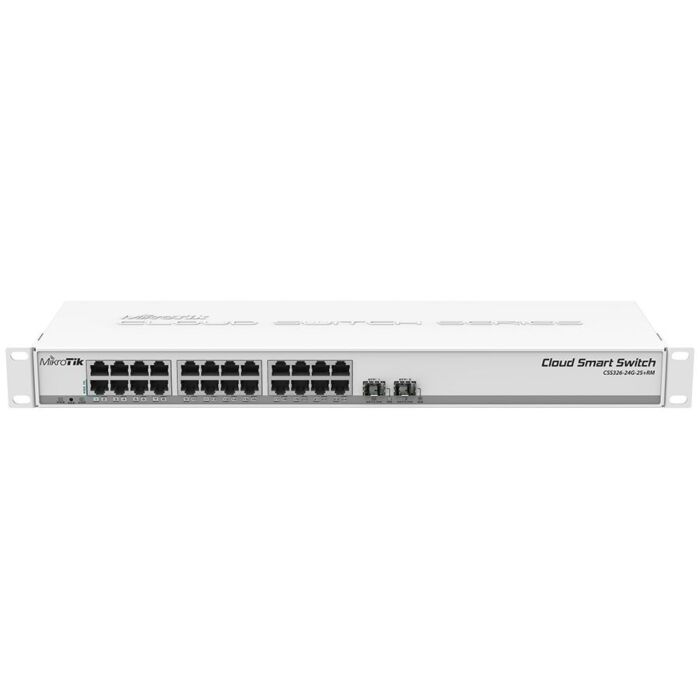 MikroTik SwOS Smart Switch 24 Port Gigabit 2SFP+ | RB-CSS326