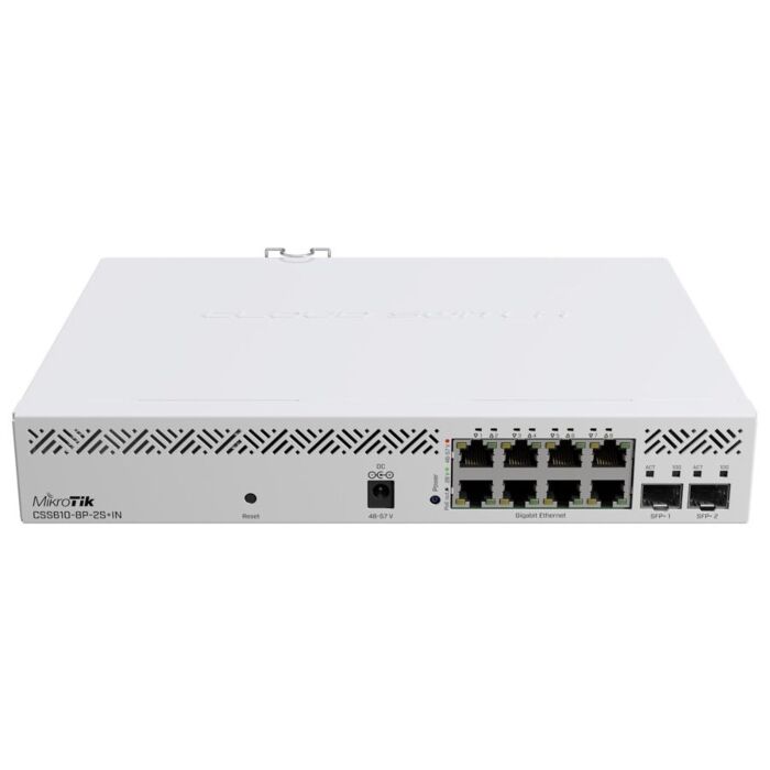 MikroTik SwoS Cloud Switch 8 Port PoE 2 SFP+ | RB-CSS610P
